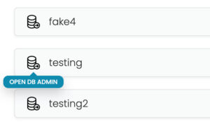 Databases db admin open