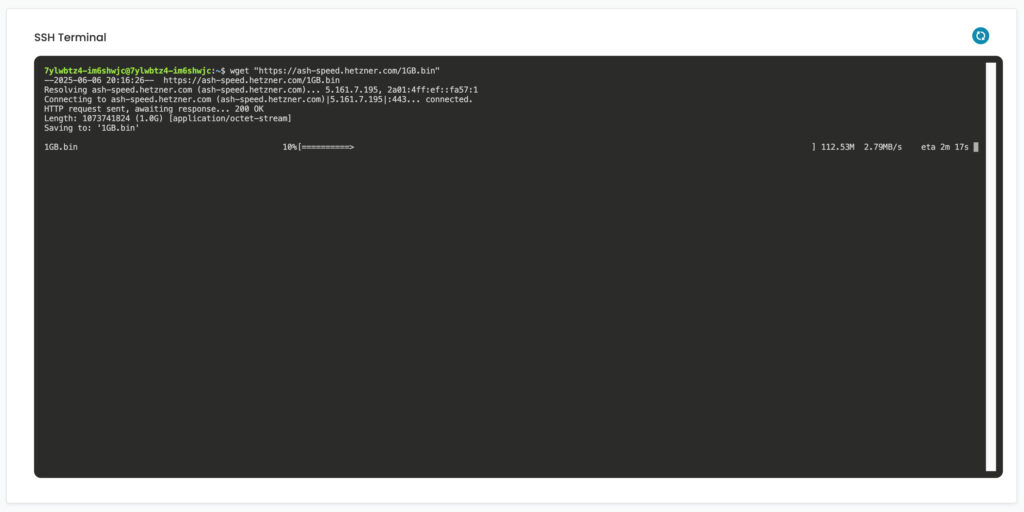 Web ssh terminal