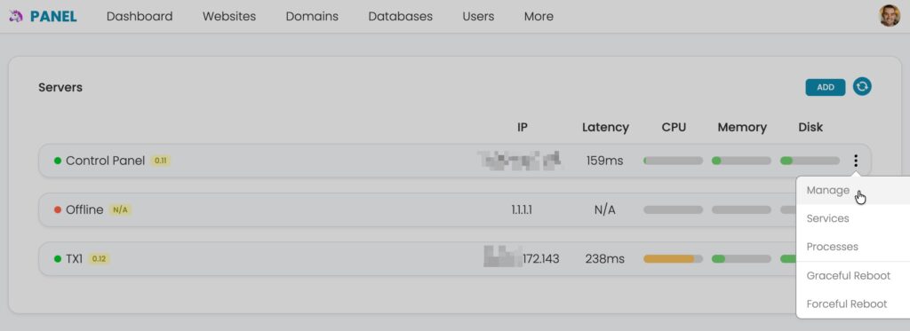 Multiple server overview
